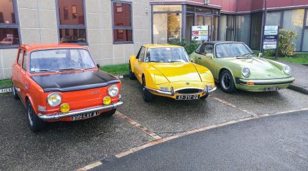 Voiture de collection « Simca 1000 + Matra 530 + Porsche 911 Targa »