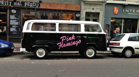 Voiture de collection « Combi T2B Volkswagen Pink Flamingo »