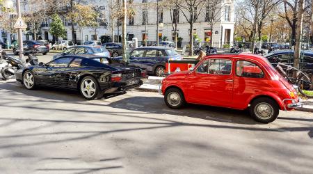 Ferrari 512 Testarossa + Fiat 500