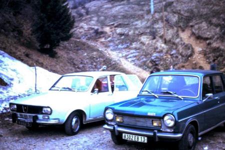 Voiture de collection « Renault 12 et Simca 1100 »
